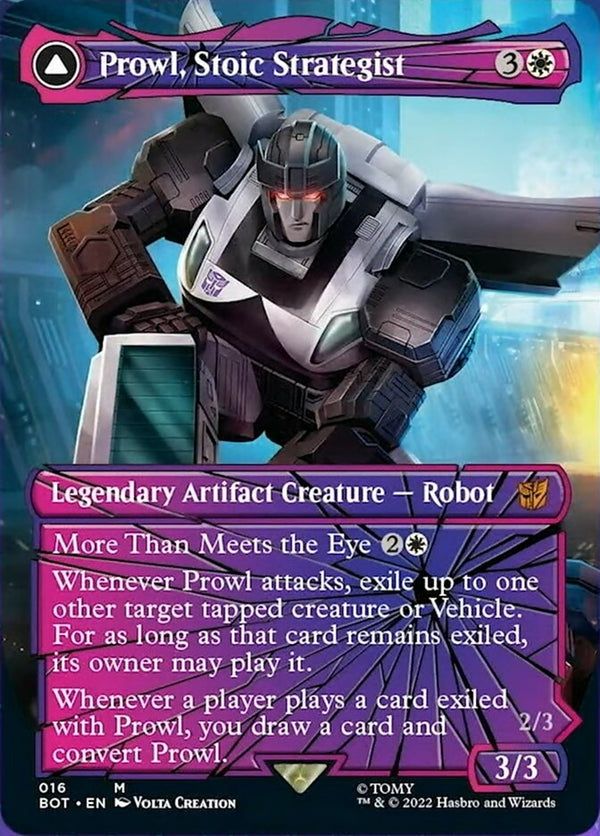 Prowl, Stoic Strategist // Prowl, Pursuit Vehicle [#016 Shattered Glass] (BOT-M)