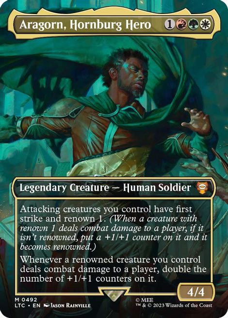 Aragorn, Hornburg Hero [#0492 Holiday Scene Boxes] (LTC-M-FOIL)