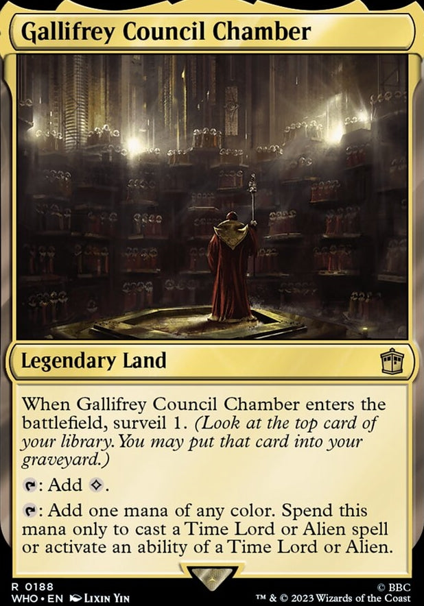 Gallifrey Council Chamber [#0188 New Cards] (WHO-R)