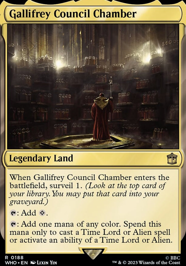 Gallifrey Council Chamber [#0188 New Cards] (WHO-R)