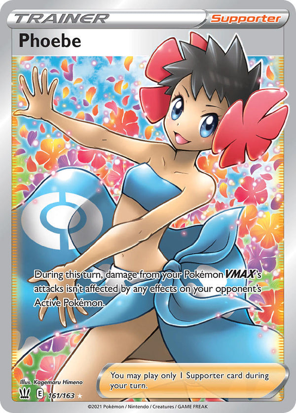 Phoebe (Full Art) - 161/163 (SWSH05) Ultra Rare - Near Mint Holofoil