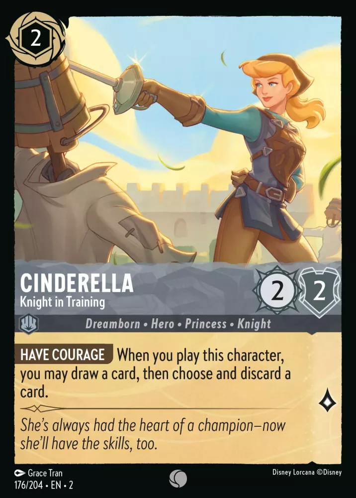 Cinderella - Knight in Training (Rise of the Floodborn 176/204) Common - Near Mint