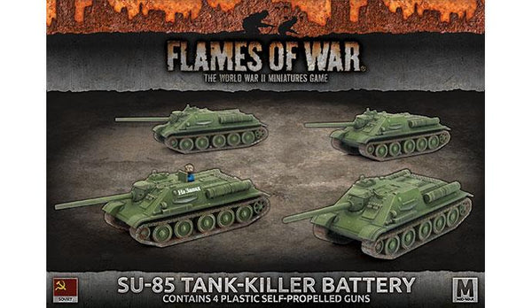 Flames of War: WWII: Soviet (SBX57) - SU-85 Tank-killer Battery (Plastic) (Mid)
