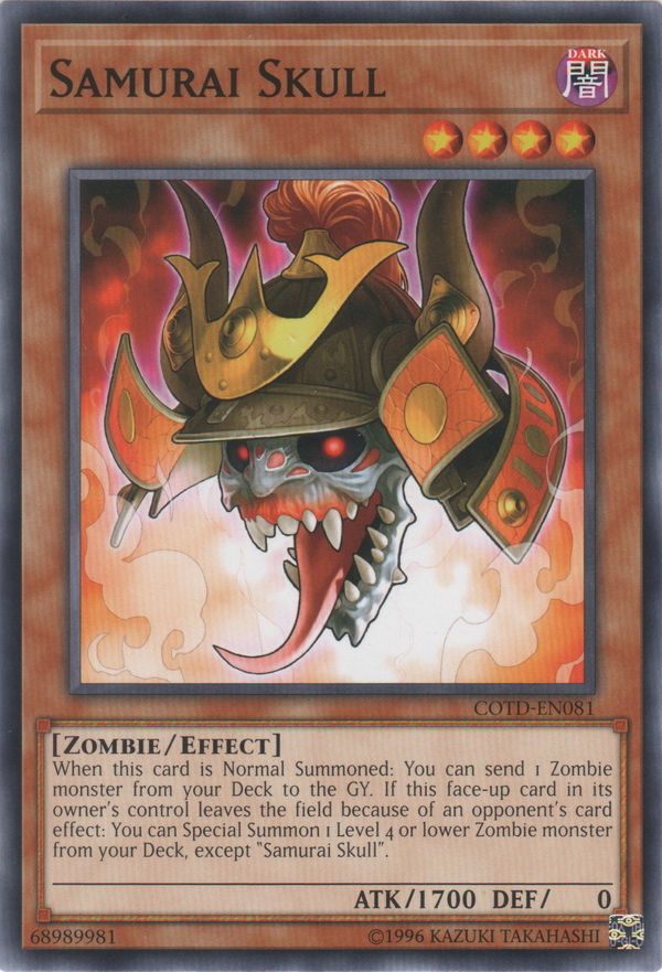 Samurai Skull (COTD-EN081) Near Mint Unlimited - Common