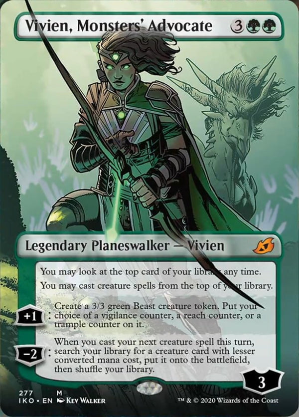 Vivien, Monsters' Advocate [#277 Borderless Planeswalker] (IKO-M)