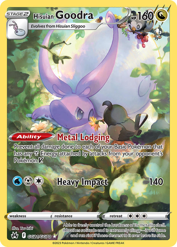 Hisuian Goodra - GG21/GG70 (CRZ) Holo Rare -  Near Mint Holofoil