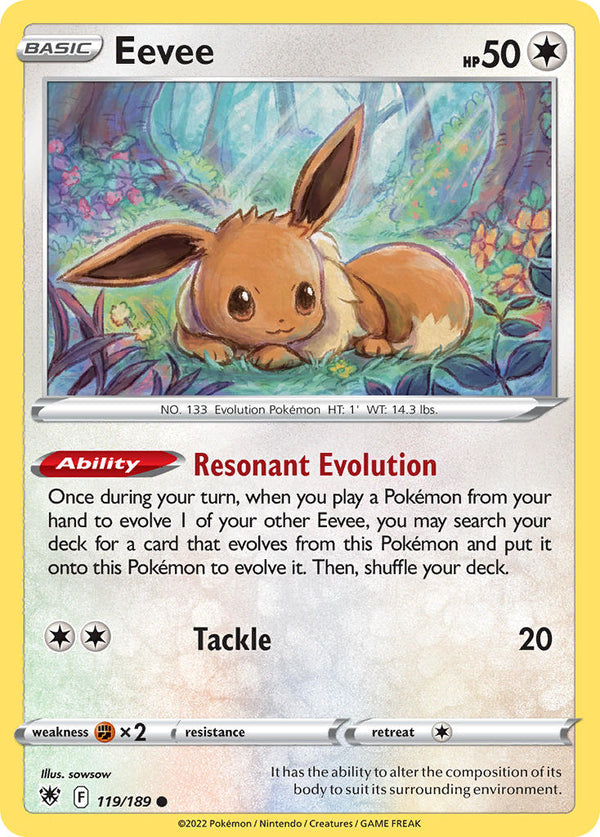 Eevee - 119/189 (SWSH10) Common - Near Mint