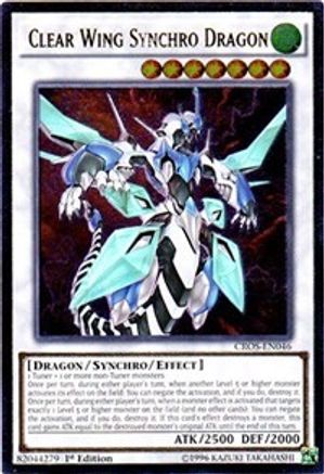 Clear Wing Synchro Dragon (CROS-EN046) Ultimate Rare - Near Mint 1st Edition