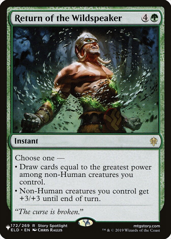 Return of the Wildspeaker (ELD-R-LIST)