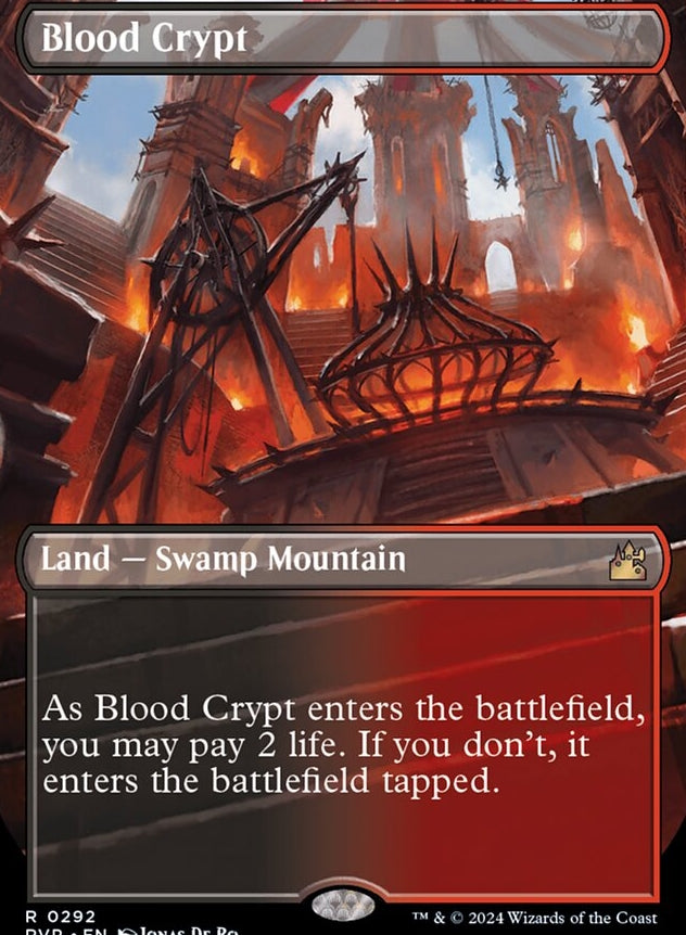 Blood Crypt [#0292 Borderless Shocklands] (RVR-R)