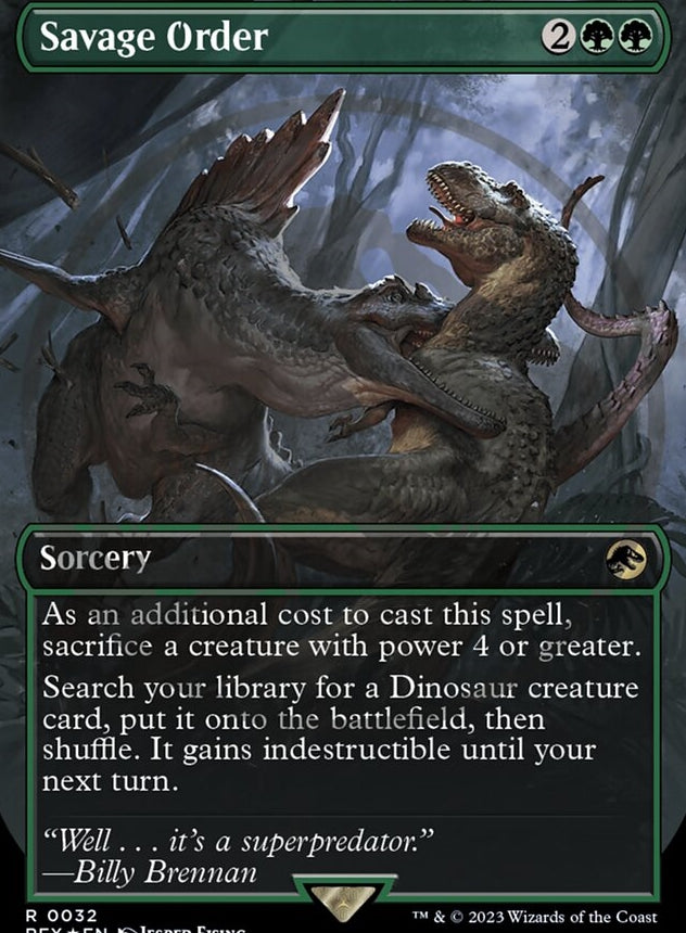 Savage Order [#0032 Embossed Foil] (REX-R)