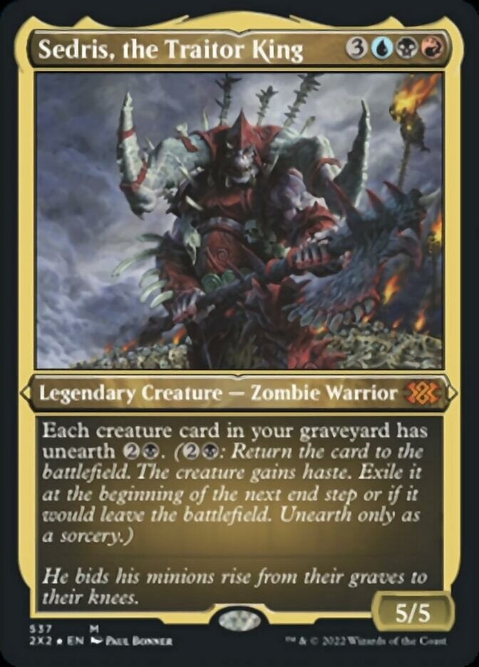 Sedris, the Traitor King [#537 Etched Foil] (2X2-M)