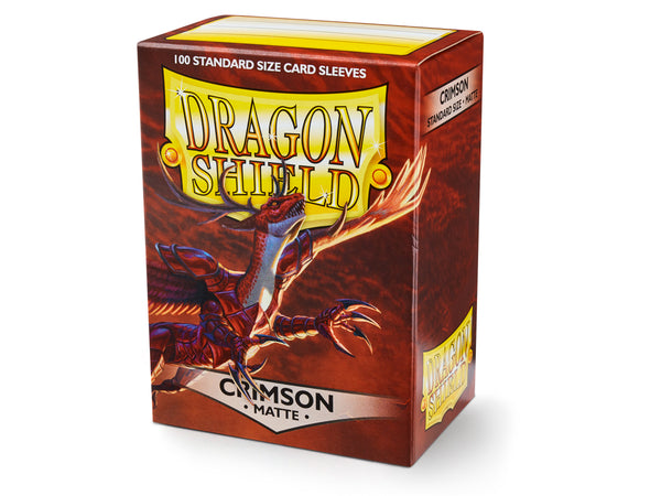 Dragon Shield: Standard - Matte: Crimson 100 Count
