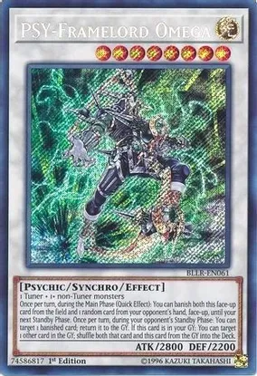 PSY-Framelord Omega (BLLR-EN061) 1st Ed. Secret Rare