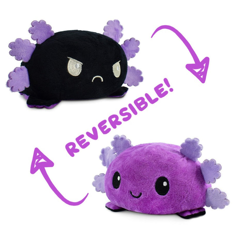 Reversible Mini Plush: Axolotl - Purple & Black