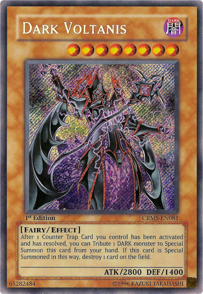 Dark Voltanis (CRMS-EN081) Secret Rare - Near Mint 1st Edition