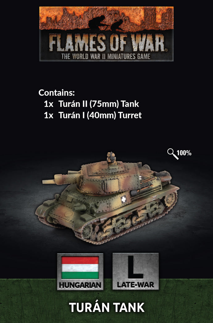 Flames of War: WWII: Hungarian (HU030) - Turan I/II Tank (Late)