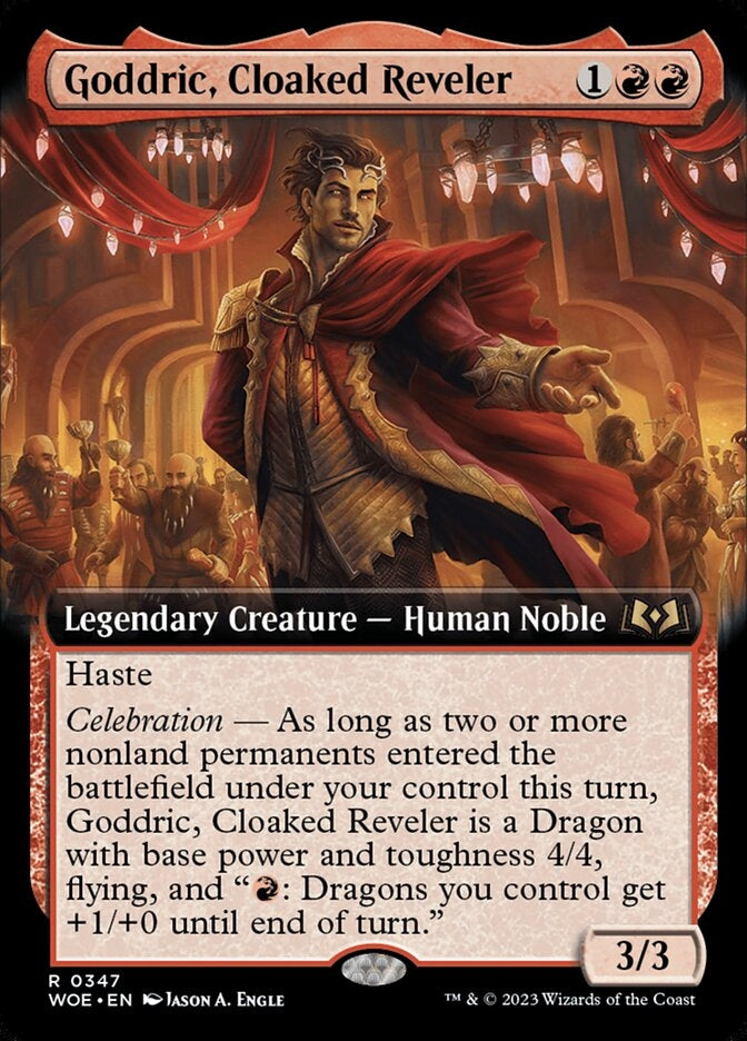 Goddric, Cloaked Reveler [#0347 Extended Art] (WOE-R)
