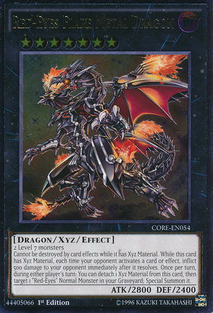 Red-Eyes Flare Metal Dragon (CORE-EN054) Ultimate Rare - Near Mint 1st Edition