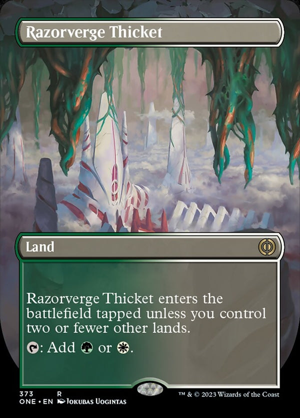 Razorverge Thicket [#373 Alternate-Art Borderless] (ONE-R)