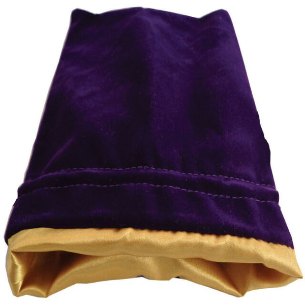 MDG: Dice Bag 6x8 - Purple Velvet w/ Gold