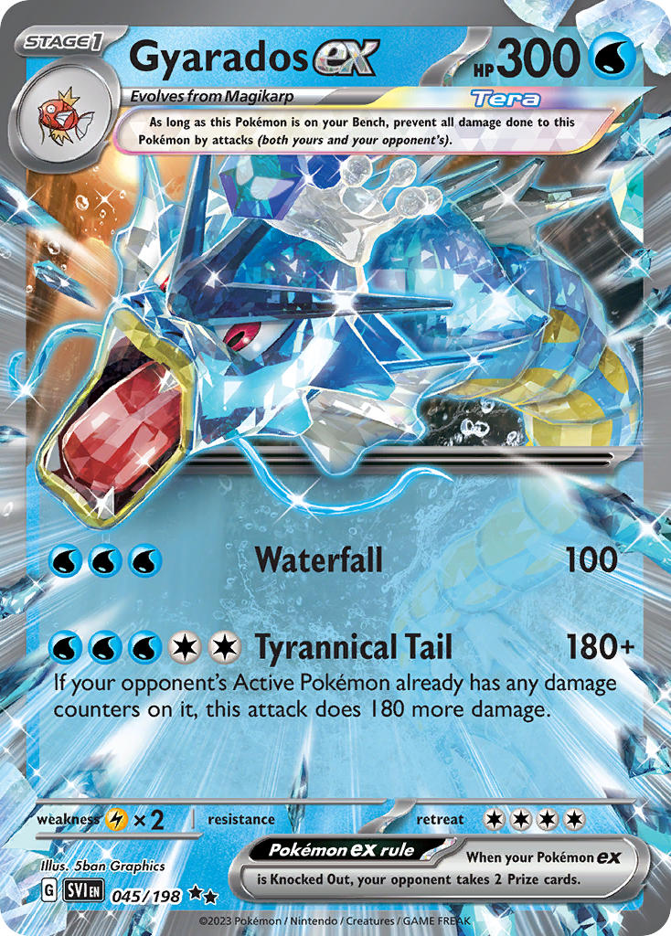 Gyarados ex - 045/198 (SV1) Double Rare - Near Mint Holofoil