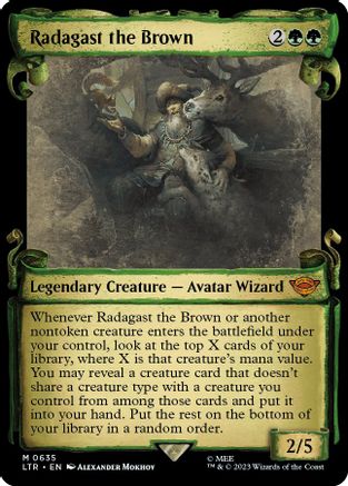 Radagast the Brown [#0635 Showcase Scrolls] (LTR-M-FOIL)