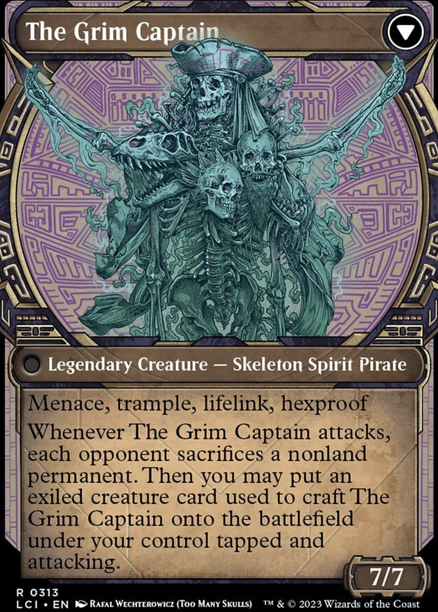 Throne of the Grim Captain // The Grim Captain [#0313 Showcase] (LCI-R)