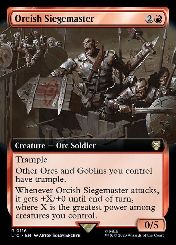 Orcish Siegemaster [#0116 Extended Art] (LTC-R)