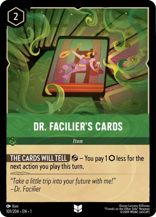 Dr. Facilier's Cards (The First Chapter 101/204) Uncommon - Near Mint