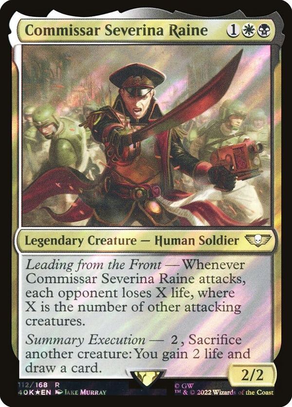 Commissar Severina Raine [#112 Surge Foil] (40K-R-FOIL)