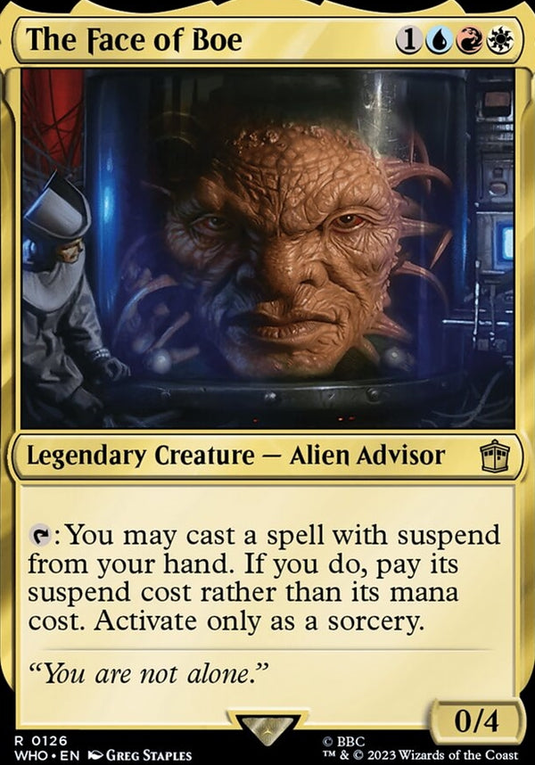 The Face of Boe [#0126 New Cards] (WHO-R)