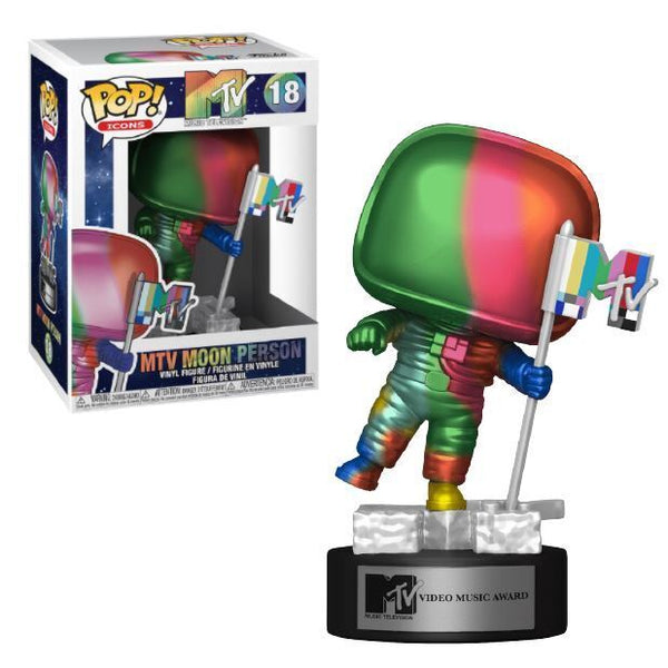 POP Figure: MTV Music Television #0018 - MTV Moon Person (Rainbow) (Metallic)