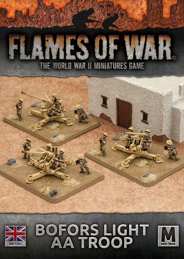 Flames of War: WWII: British (BBX36) - Bofors Light AA Troop (Mid)