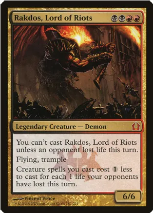 Rakdos, Lord of Riots (RTR-M-FOIL)