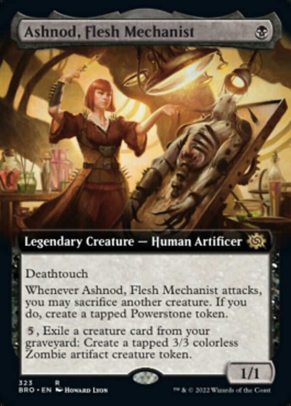 Ashnod, Flesh Mechanist [#323 Extended Art] (BRO-R)