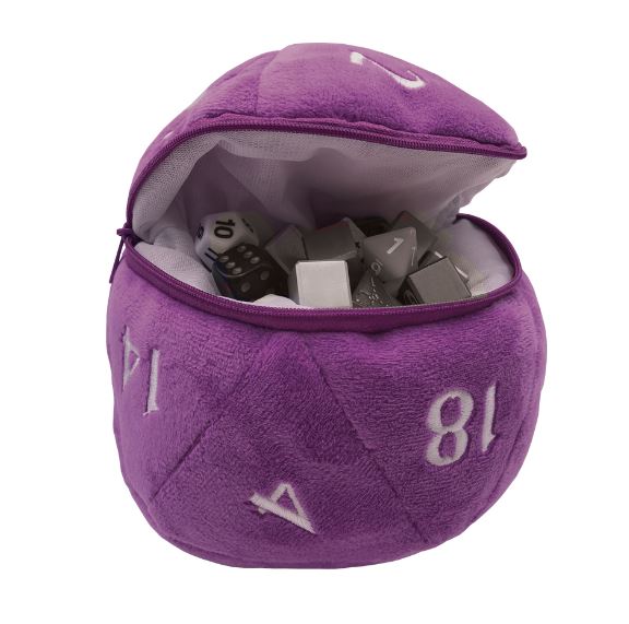 Ultra-PRO: D20 Plush Dice Bag - Purple