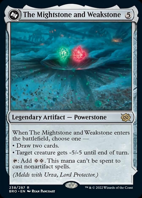 The Mightstone and Weakstone // Urza, Planeswalker (BRO-R)