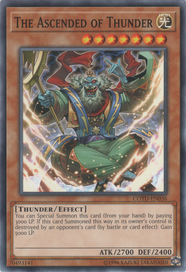 The Ascended of Thunder (COTD-EN036) Near Mint Unlimited - Common