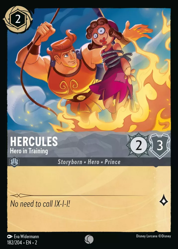 Hercules - Hero in Training (Rise of the Floodborn 182/204) Common - Near Mint