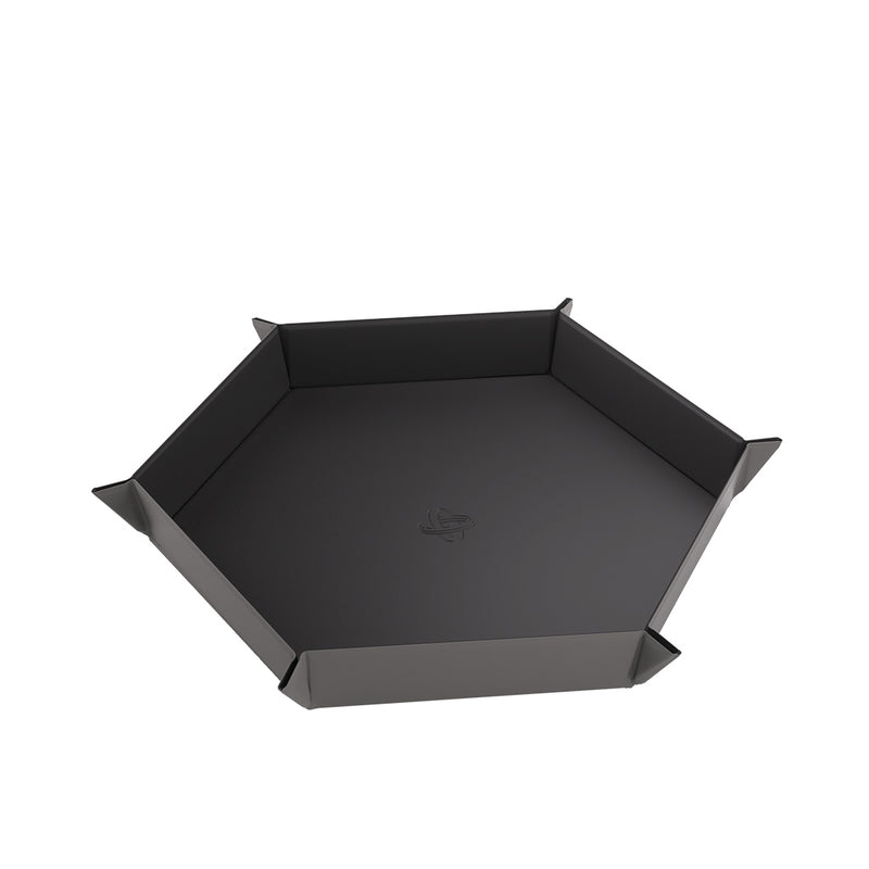 GameGenic: Magnetic Dice Tray - Hexagonal: Black & Gray