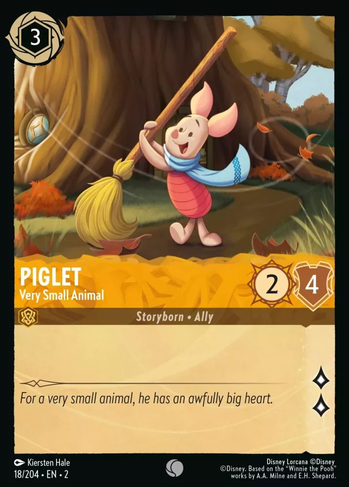 Piglet - Very Small Animal (Rise of the Floodborn 18/204) Common - Near Mint