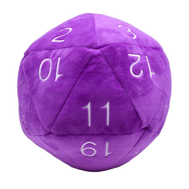 Ultra-PRO: Jumbo D20 Plush - Purple with White