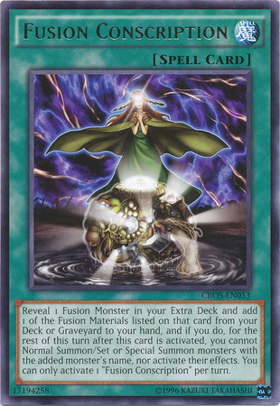 Fusion Conscription (CROS-EN053) Rare - Near Mint Unlimited