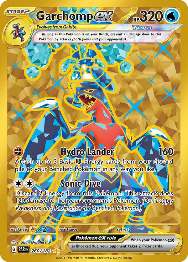 Garchomp ex - 260/182 (PAR) Hyper Rare - Near Mint Holofoil