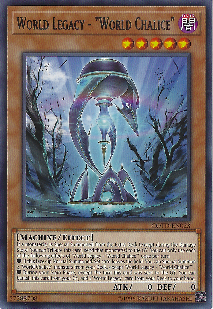 World Legacy - "World Chalice" (COTD-EN023) Near Mint Unlimited - Rare