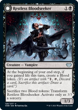 Restless Bloodseeker // Bloodsoaked Reveler (VOW-U)