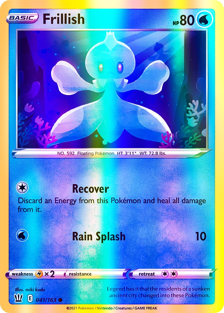 Frillish - 041/163 (SWSH05) Common - Near Mint Reverse Holofoil