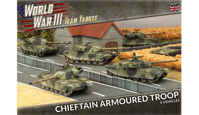 Flames of War: Team Yankee WW3: British (TBBX01) - Chieftan Armoured Troop (Plastic)