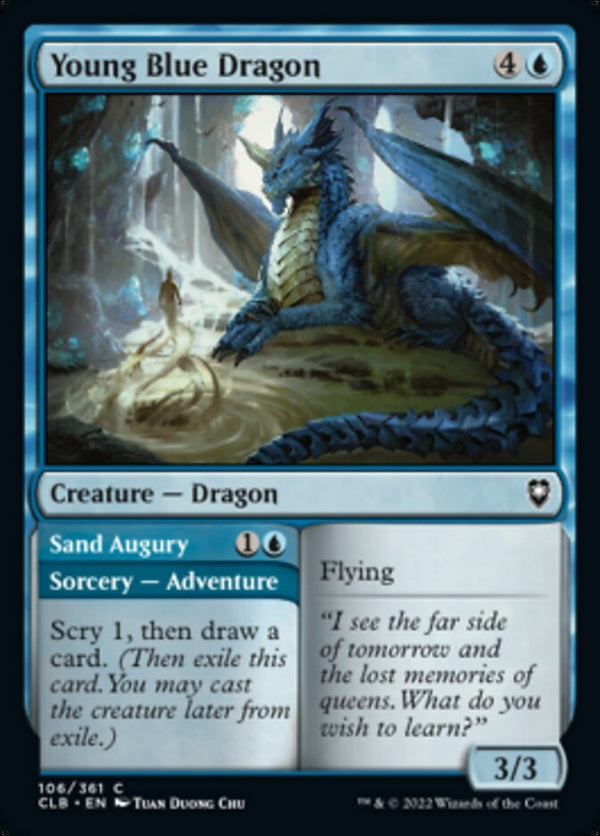 Young Blue Dragon // Sand Augury (CLB-C)